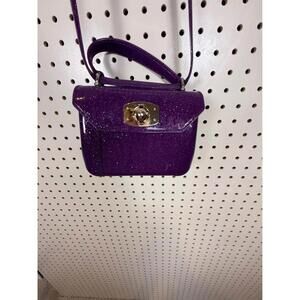 Candy jelly glitter Purple Glitter Mini Purse Handbag